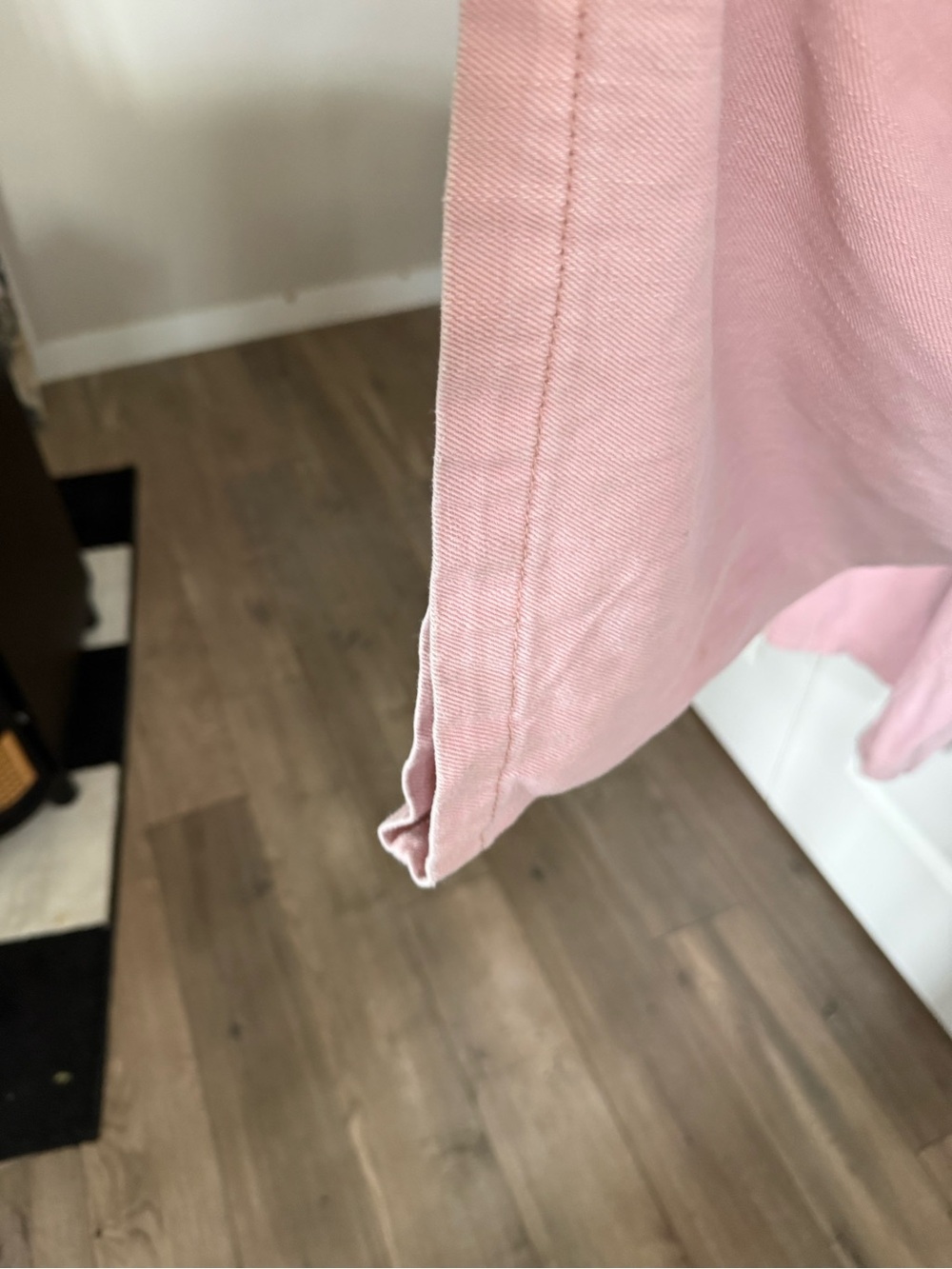 Free People Wide Leg Pants in Dusty Rose with Rope Waist Detail - Picture 7 of 9